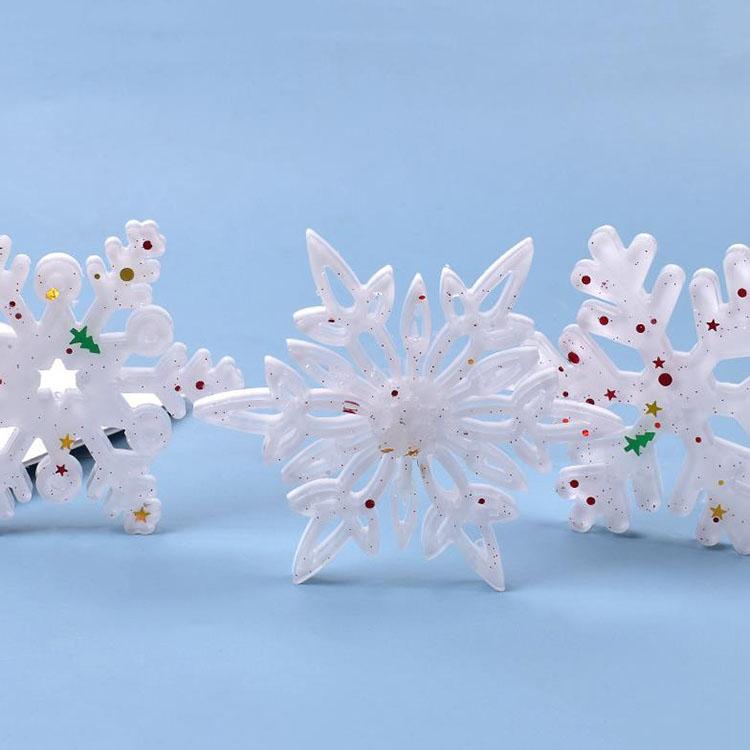 YS Factory Custom DIY Snowflake Resin Silicone Molds Christmas Tree Snowflake Charm Hanging Tag Pendant Hanging Home Decor Tools
