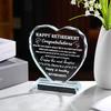 Retirement Gift for Women Men Crystal Best Retirement Gifts Keepsake Meaningful Farewell Gifts for Friends Leaving Gifts Plaque for Women Crystal