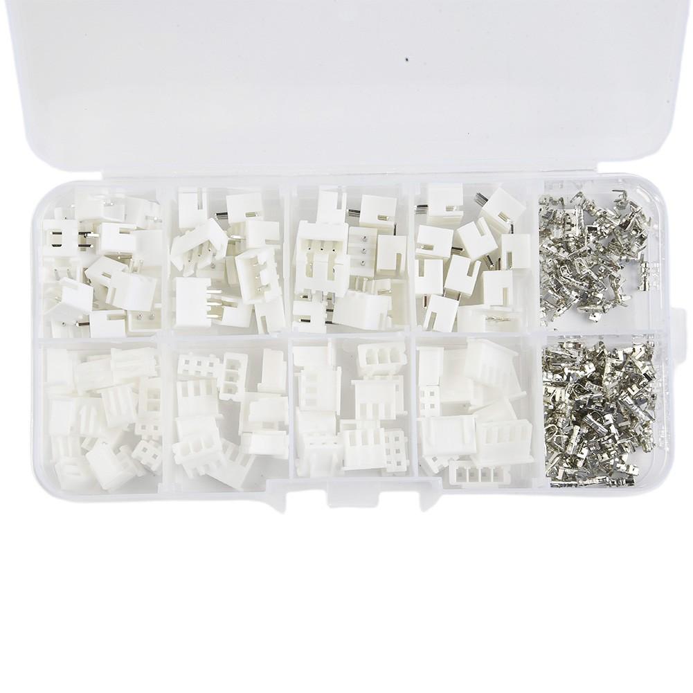 230 Pieces XH2.54 2.54mm Spacing Terminal Kit/Housing/Pin Connector for JST Connector