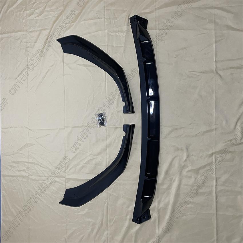 Für BMW 5 G30 G31 525i 530i 530d 540i M 2017-2020 Auto Frontstoßstange Lippe Kinnschutz Diffusor Abdeckung Deflektor Karosserie-Kits Glanzschwarz