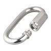 20PCS Stainless Steel Carabiner Quick Oval Screwlock Link Lock Ring Hook M3 5 Multifunctional for Outdoor Camping Hiking