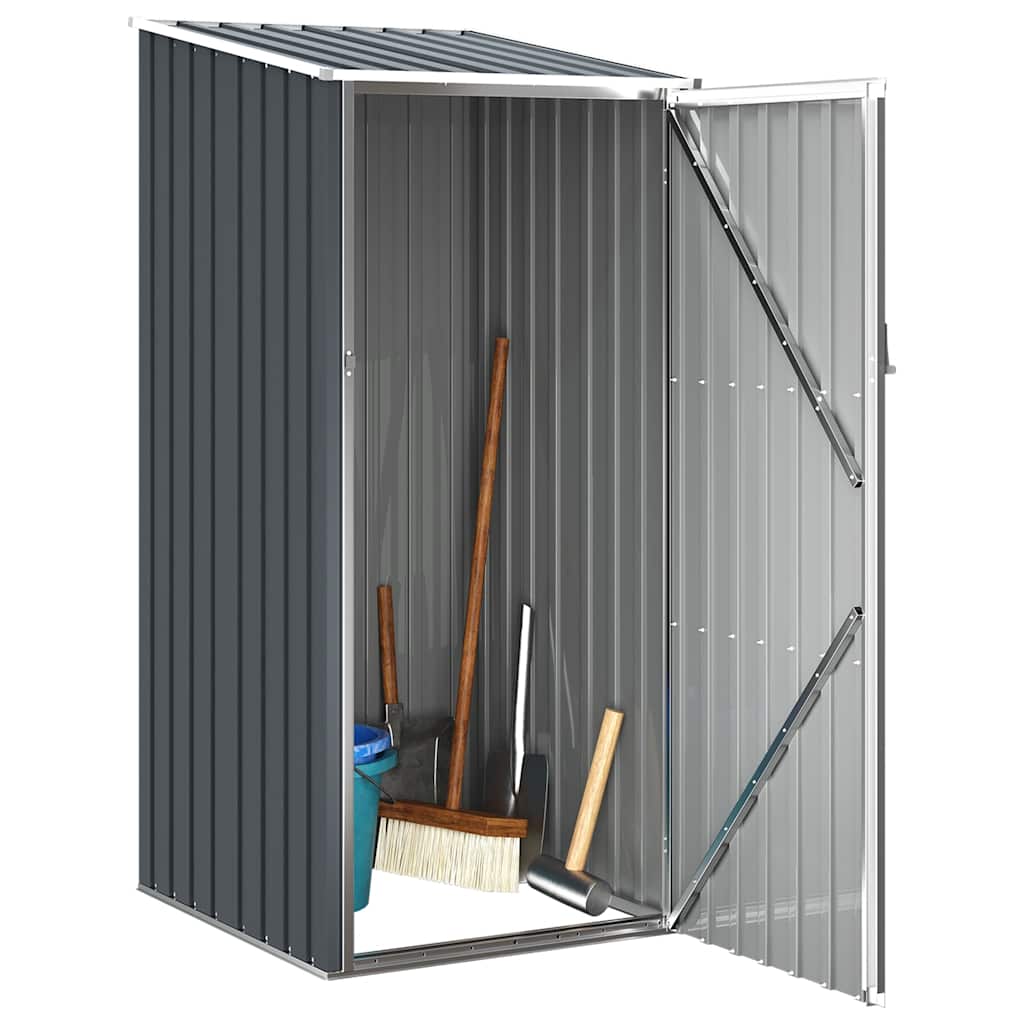 vidaXL Gerätehaus Anthrazit 87x98x159 cm Verzinkter Stahl