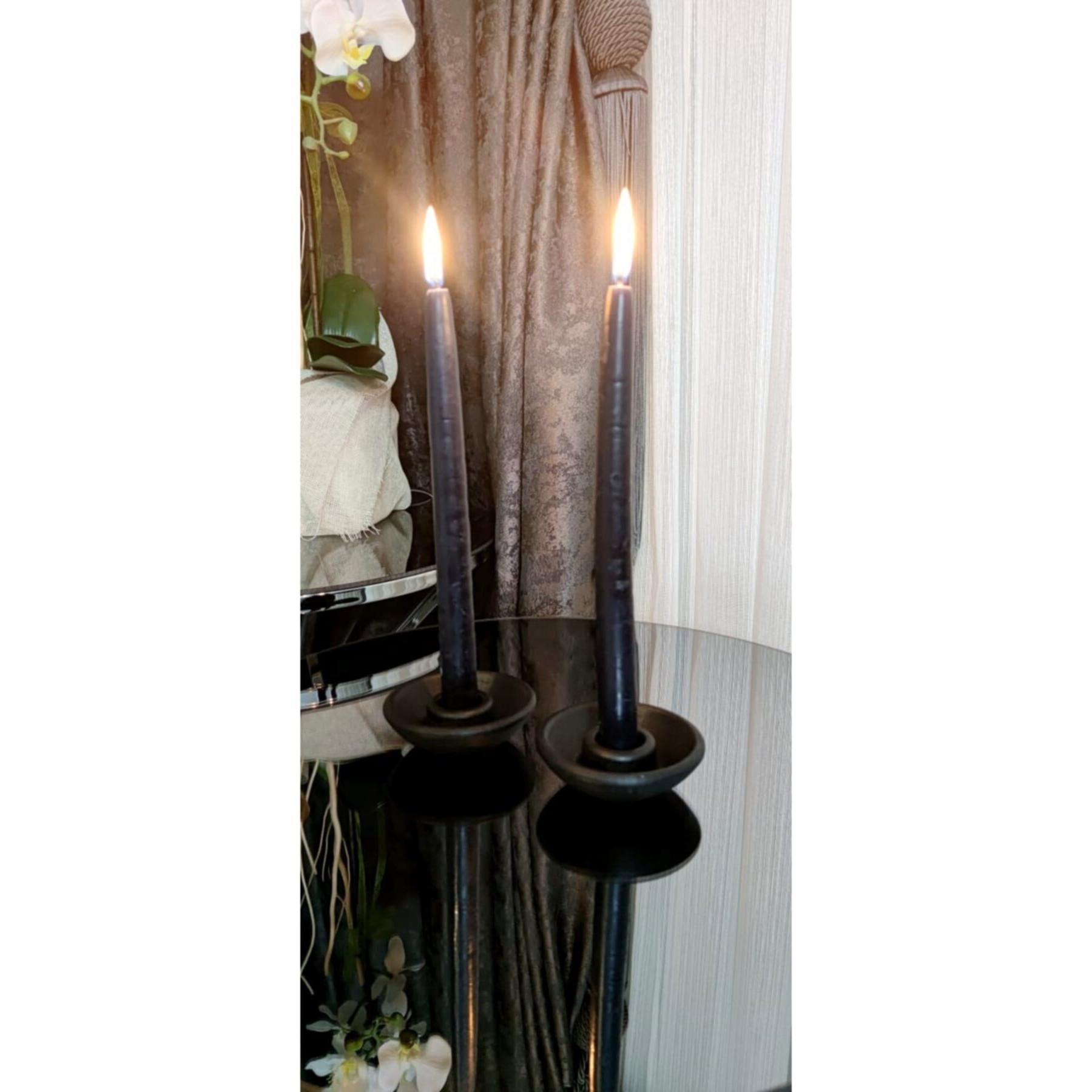 

FLQUE 2 шт. черный подсвечник подсвечник благовония держатель