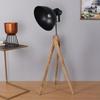 120  Cm Floor Lamp with Mango Wood, Metal Construction Multiple Style Options for Living Room, Bedroom, Home Office Decor