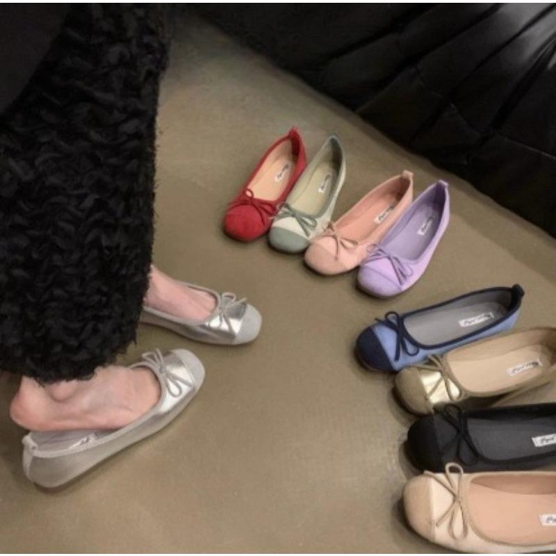 Elegant Flat Shoes Single Shoes Women's Shoes Soft-soled Ballet Shoes