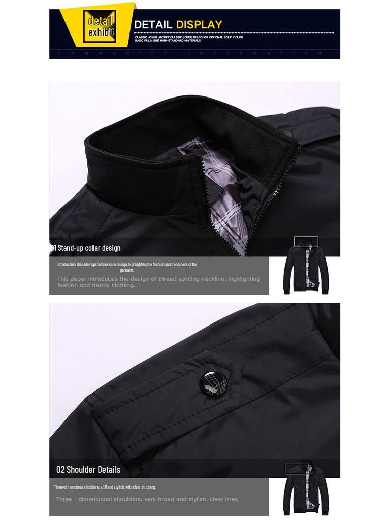 2022 Herren Casual Übergröße Frühlingsjacke für reife Erwachsene – Europäische Passform