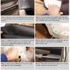 FZJDSD 2Pcs Black Auto Door Panel Armrest Cover Replacement Compatible With Honda Odyssey 2011 2012 2013 2014 2015 2016 2017 Microfiber Leather Car