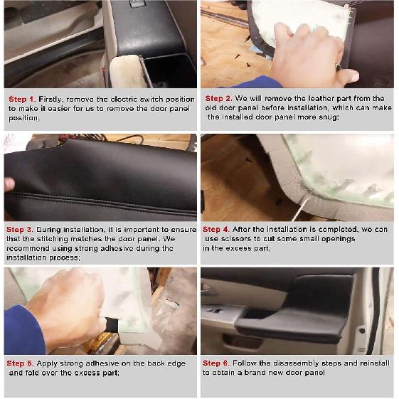 FZJDSD 2Pcs Black Auto Door Panel Armrest Cover Replacement Compatible With Honda Odyssey 2011 2012 2013 2014 2015 2016 2017 Microfiber Leather Car