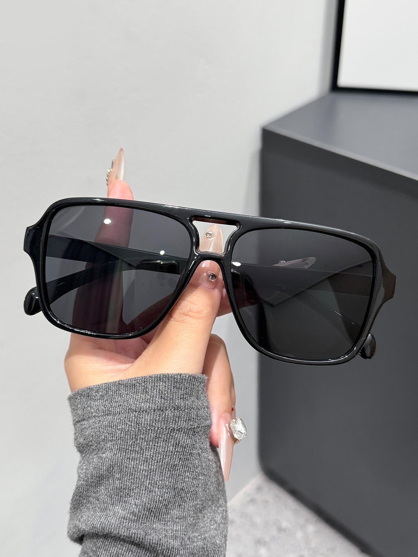 

1Pc Unisex Square Sunglasses Retro Polygonal Sunglasses Women Black Vintage Fashion Ladies Holiday Gift