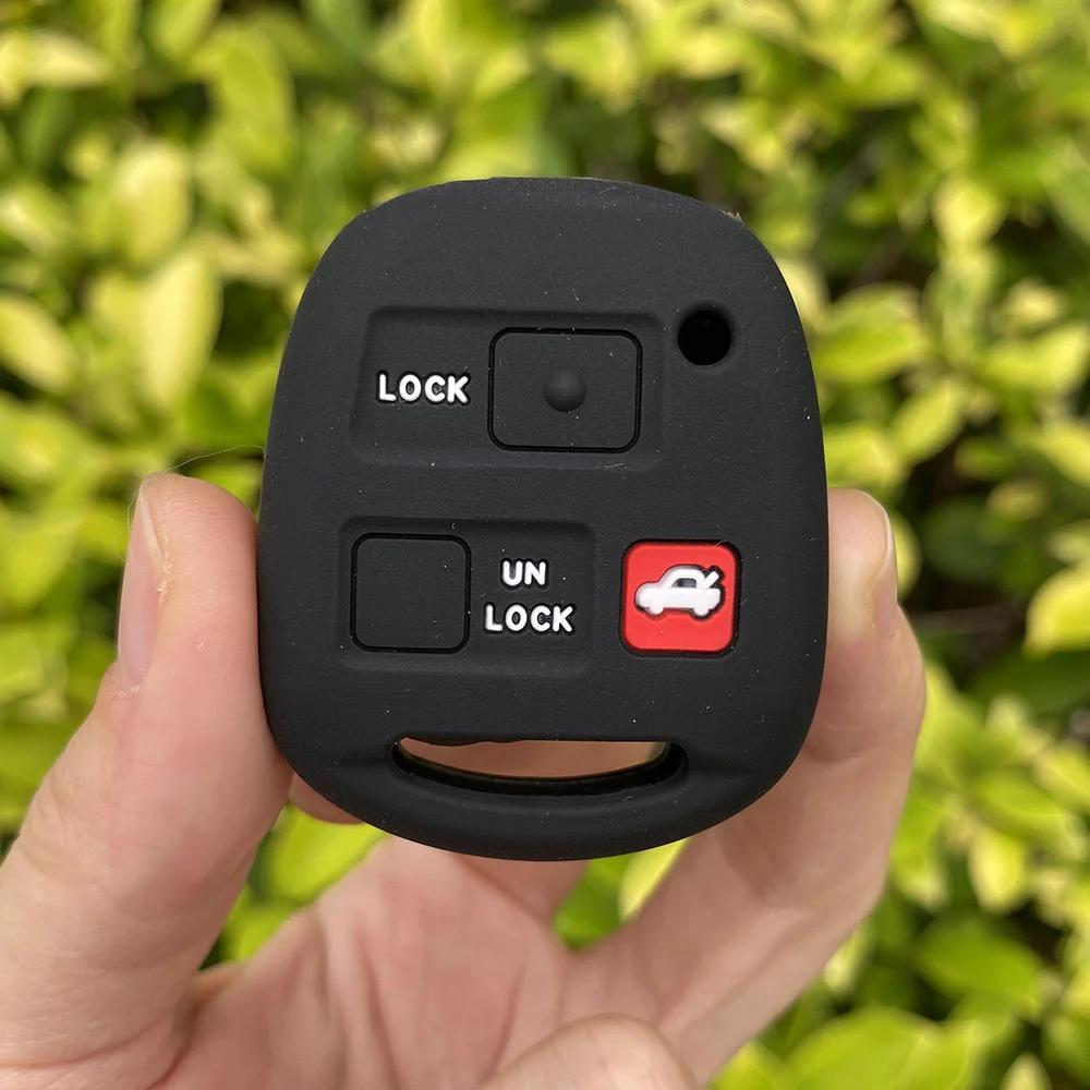 Silicone Car Key Cover Shell Fob for TOYOTA Avensis Camry Corolla RAV4 PRADO YARIS Tarago FJ Cruiser Land for Lexus Key Case