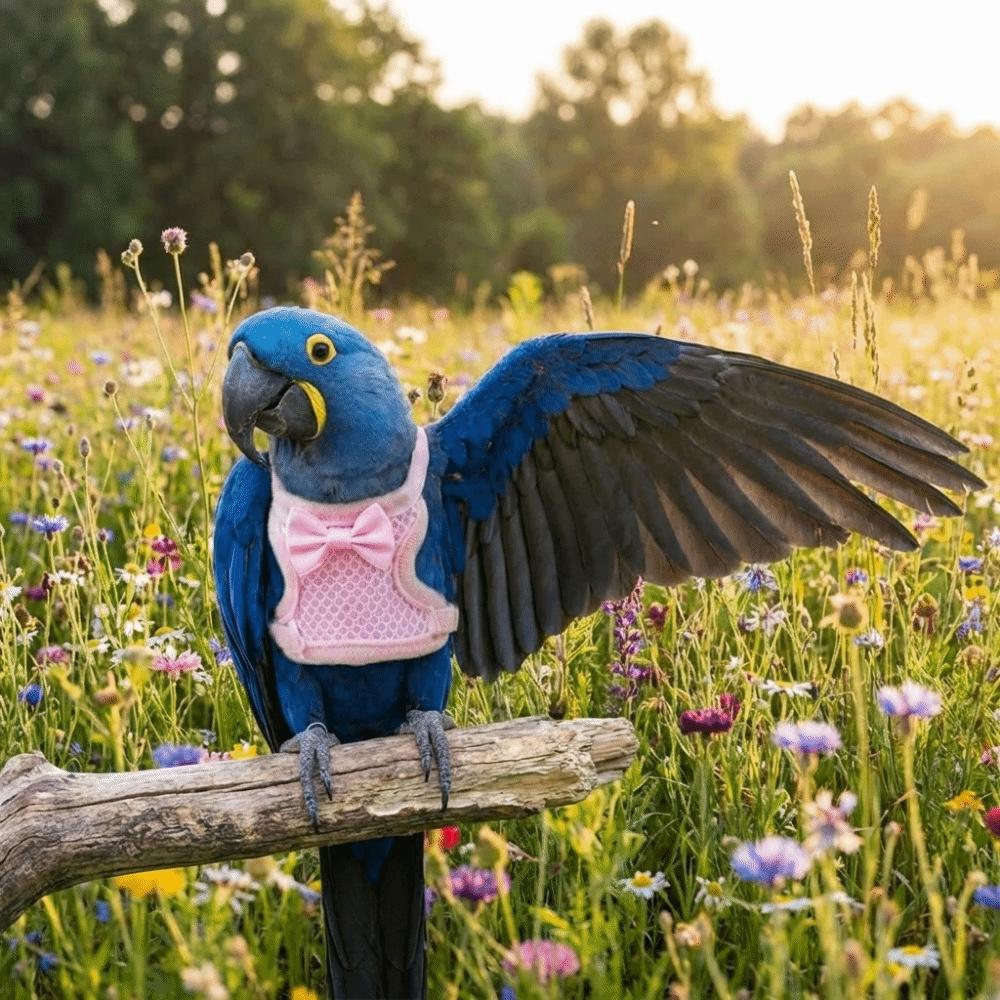 Adjustable Parrot Flying Harness Breathable Parrot Flight Suit Parrot Vest  Macaw Accessories