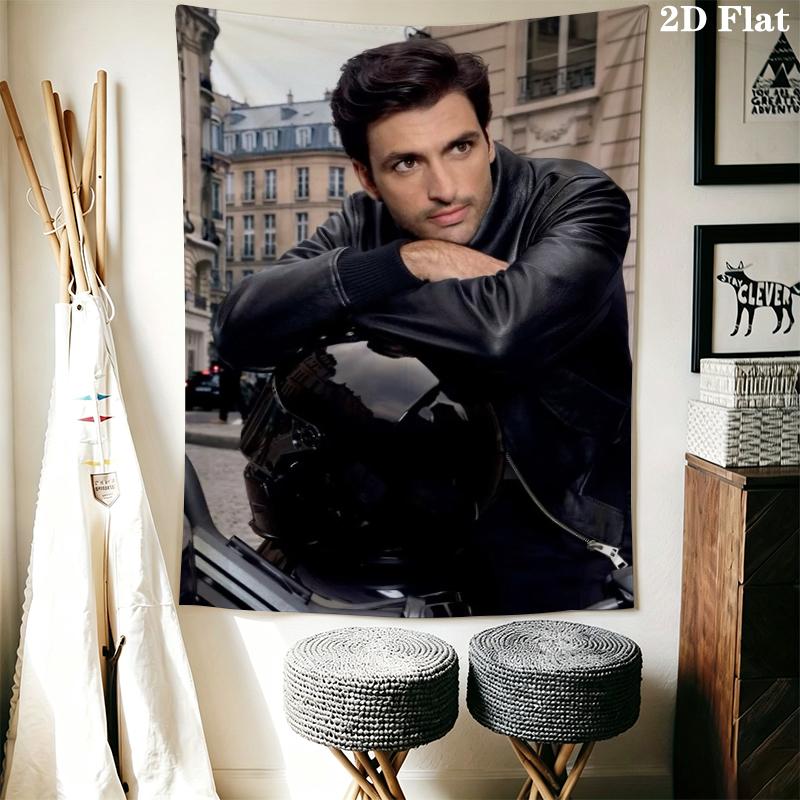 Carlos Sainz Wall Tapestry Aesthetic Wall Hanging Printed Fabric Blanket Decorative Tapestries for Bedroom Living Room Home Decor