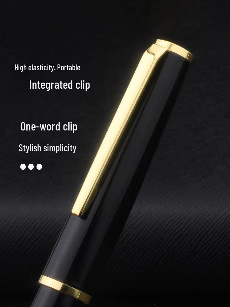 Classic Business Signature Fountain Pen with Ink Cartridge for Calligraphy Practice - Gift Pen with Engraving for Students