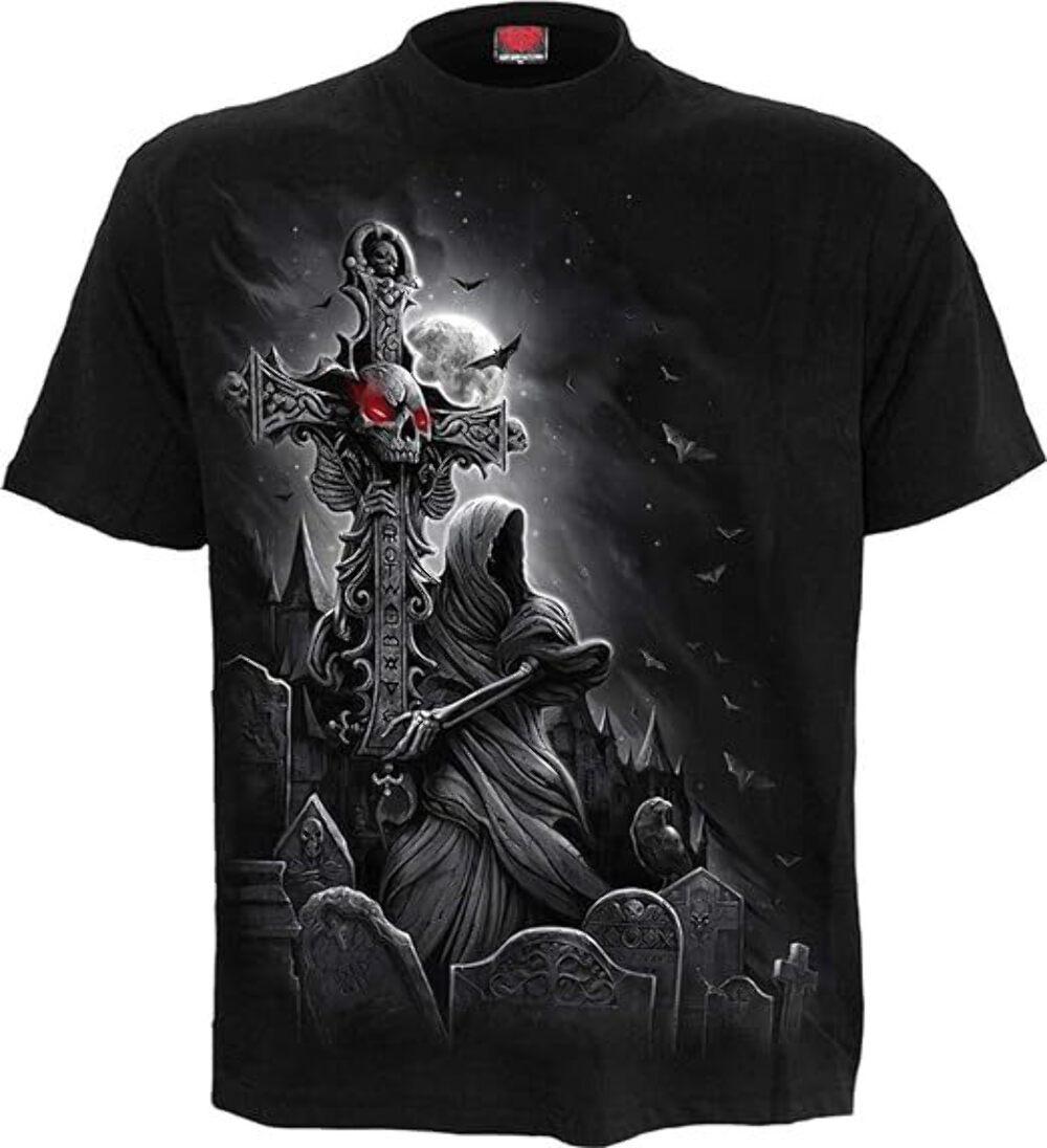 Grave Walker Mens T-shirt by Spiral Direct Rock Heavy Metal Music Skull XXXL