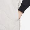 Nike Solid Warm Military Cotton Vest Men Tops Grey White DX0891-012