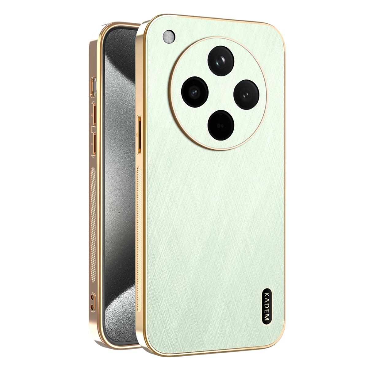 

KADEM For Oppo Find X8s+ 5G Case Electroplating Silk Texture PU + TPU Phone Back Cover C