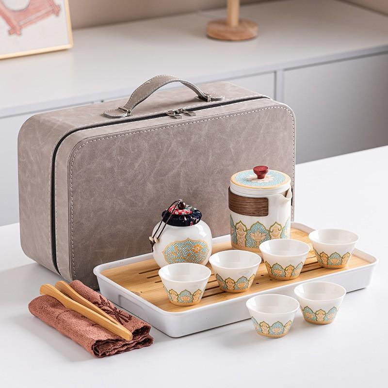 Travel Tea Set, Portable Bag, Express Cup, Outdoor Storage, Portable Tea Cup, Business Souvenir