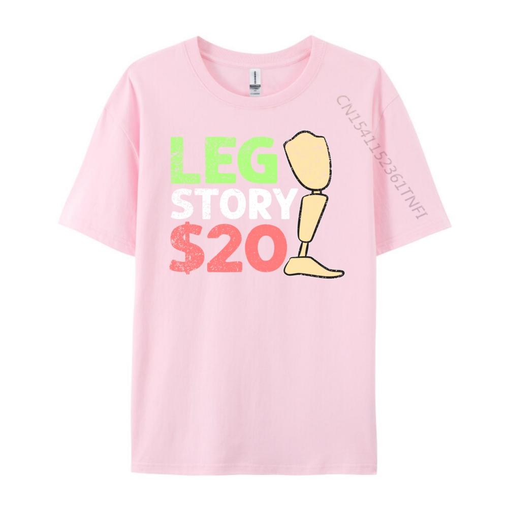 Leg Story Amputee Leg Protesis Designer T Shirt Men Clothes EU SIZE Graphic