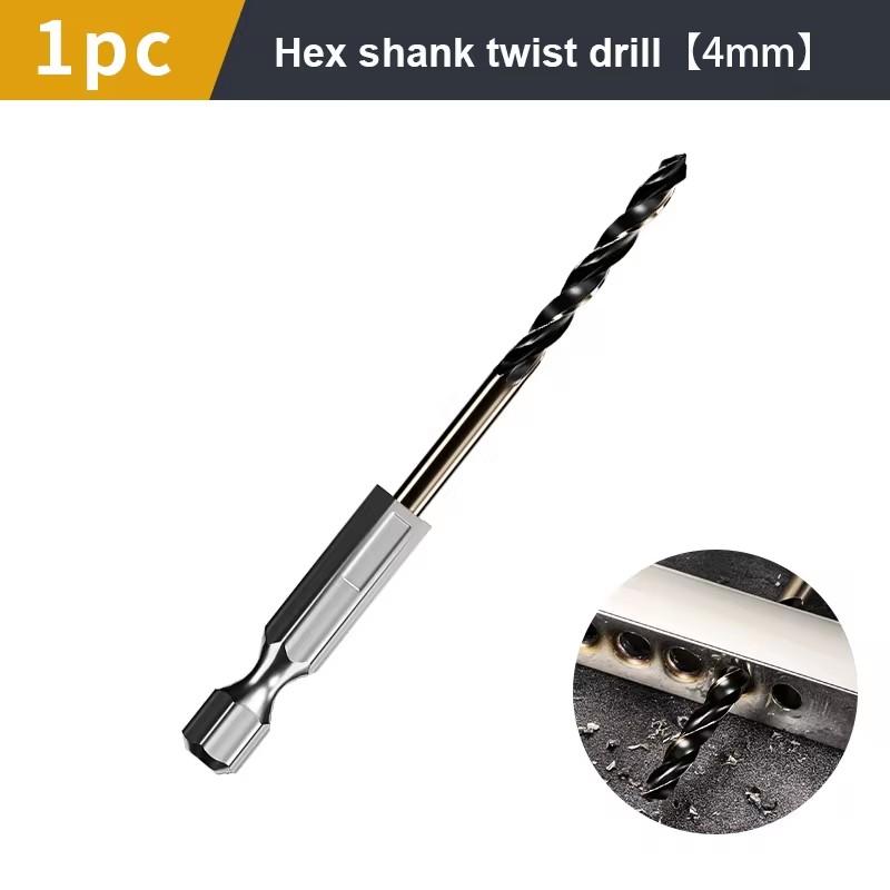 1,5-7,5 mm Sexkantsfäste Spiralborr Trä Metall Hålborr Kärnborrverktyg Koboltkarbidspets Plattborr HSS
