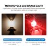 Motorcycle Brake Light LED Bulb Flasher 12V Flashing Turn Indicator Brake Lights Universal Red White Blue Tail Light Lamp Bulb