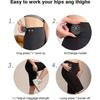 Pantaloncini a Vita Alta Pantaloni Yoga Con Stimolatore Muscolare Ems Ricaricabile, Stimolatore Ems Definitivo Glutei Per Uomini e Donne 8 Modalità 19 Livelli di Intensità