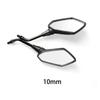 2Pcs/Pair 8mm 10mm Motorcycle Mirror Scooter E-Bike Rearview Mirrors Electromobile Back Side Convex Mirror
