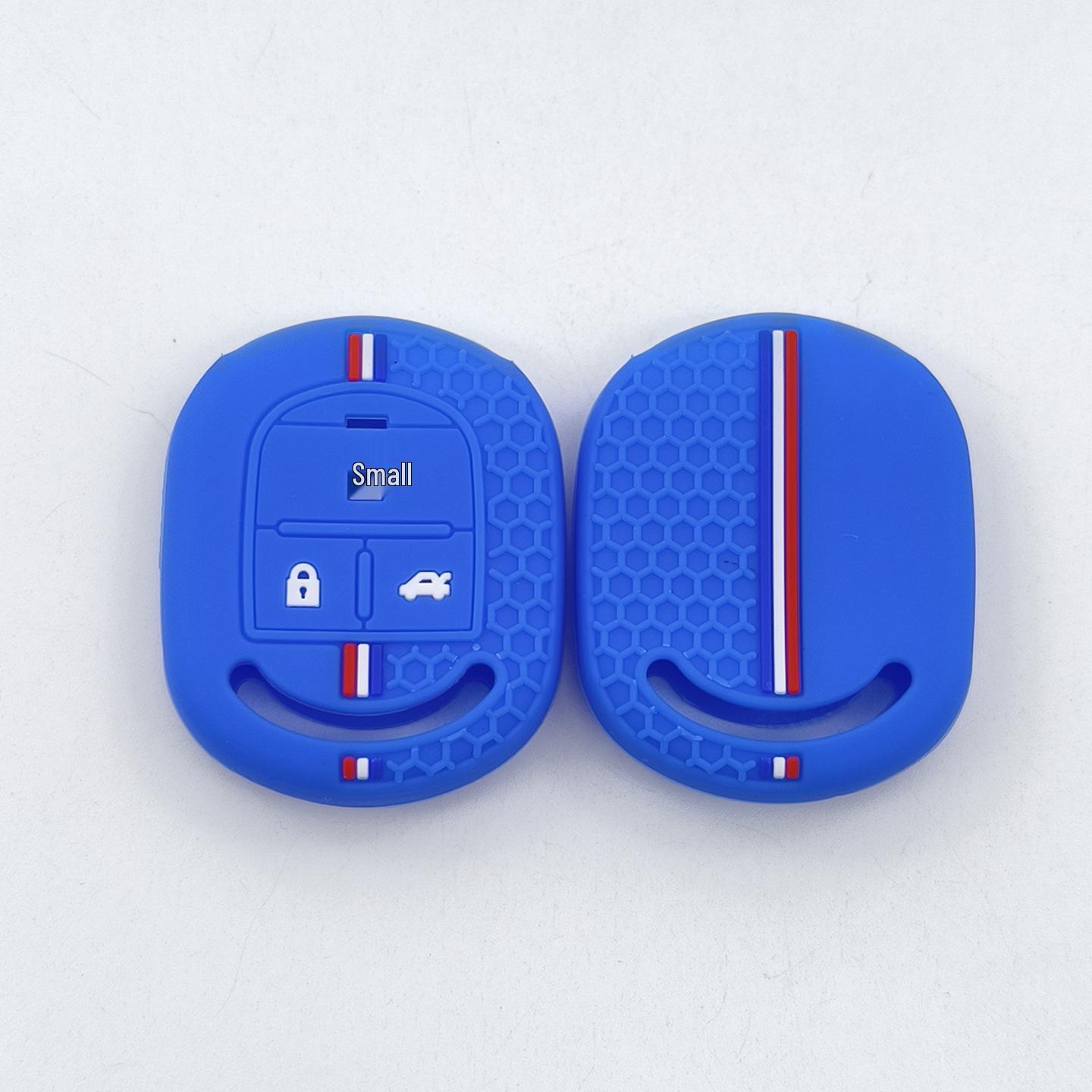 Chevrolet Buick Excelle 3-Button Remote Key Soft Silicone Protective Case with Honeycomb Pattern