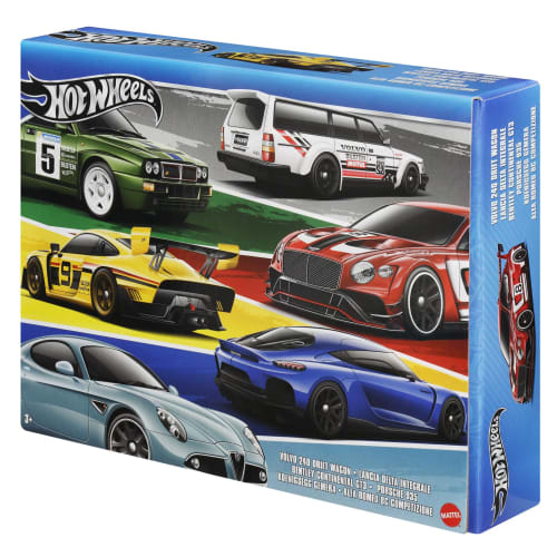 Hot Wheels Euro Style Multi-Pack of 6 Vehicle Toy Mini Cars for Ages 3 and Up (HRX56)