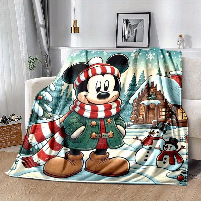 1pc MIckey Printing Blanket - Soft, All-Season Throw for Living Room, Bedroom,Personalized Gift with Adorable Cartoon Design