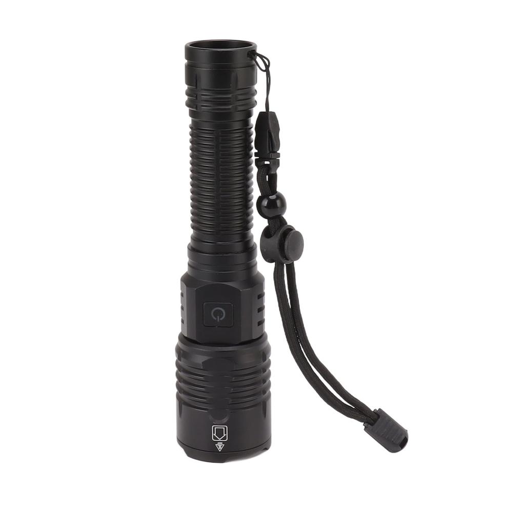 Glare Flashlight USB Rechargeable 1500lm Waterproof Aluminum Alloy for Walking Sea Fishing Mountaineering Camping