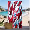 FC Bayern München Bedrucktes Strandtuch Schnelltrocknendes Weiches Handtuch Tragbare Große Rechteckige Stranddecke für Reisen Schwimmbad