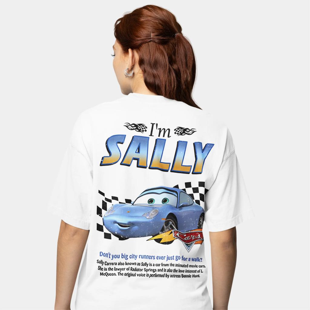 Lustiges Sally Ich bin Lightning Auto Outfit T-Shirt für Männer Frauen Mcqueen T-Shirt Baumwolle Neuankömmling Kleidung Liebe Geschenk für Paar