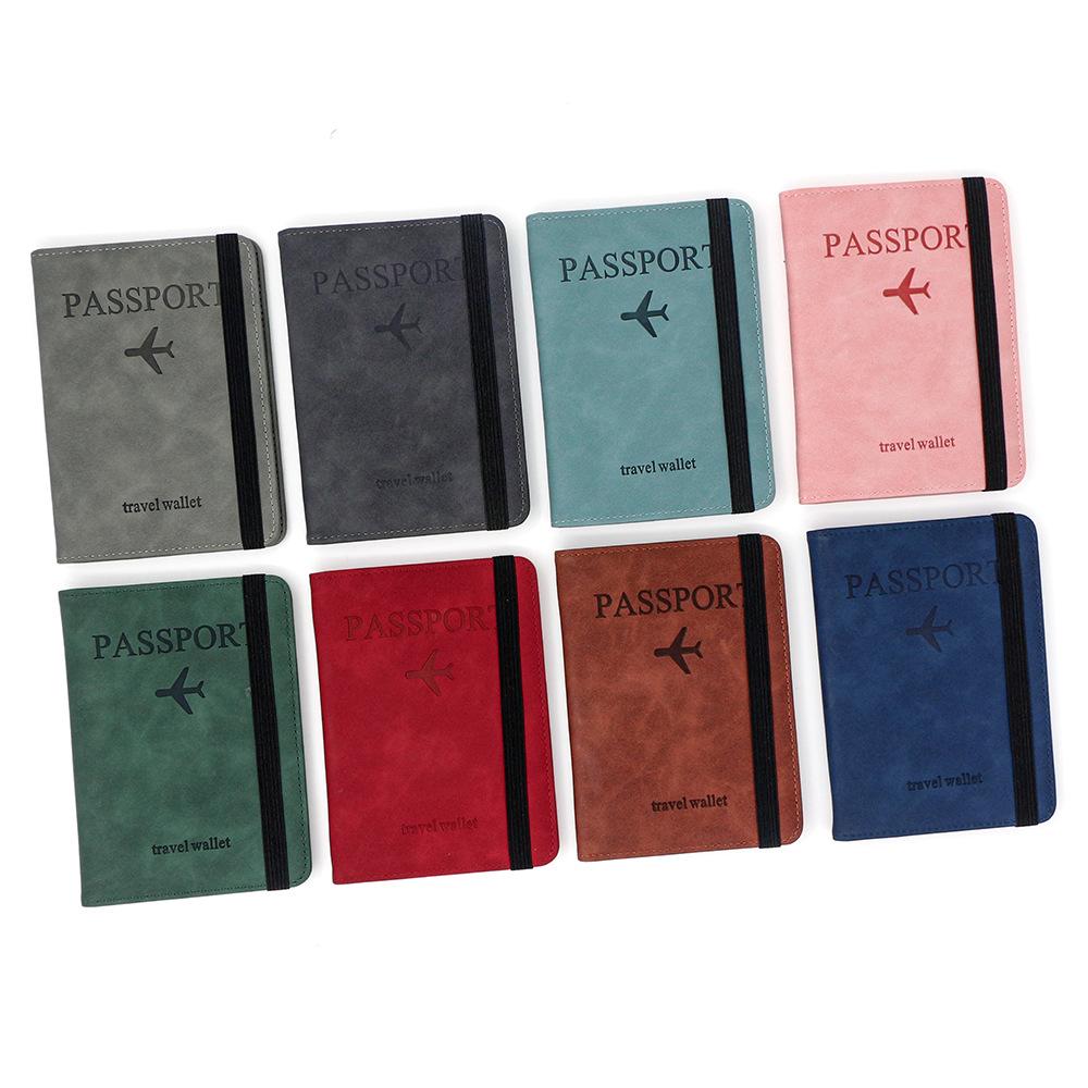 RFID-Blockierender Anti-Entmagnetisierungs-Reiseorganizer Kartenhalter, Reisepass-Etui, Kartenetui, Münzbörse