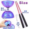 Uni estela Easy to Use Diabolo, Chinese Spinning Tops, for Street Performances and Juggling, Even for Beginners (Purple)