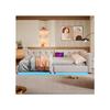 Sofabed, Daybed, Daybed, 90x200cm, Sofabed avec sommier à lattes (sans matelas) USB+Typ-c, Linen, Beige