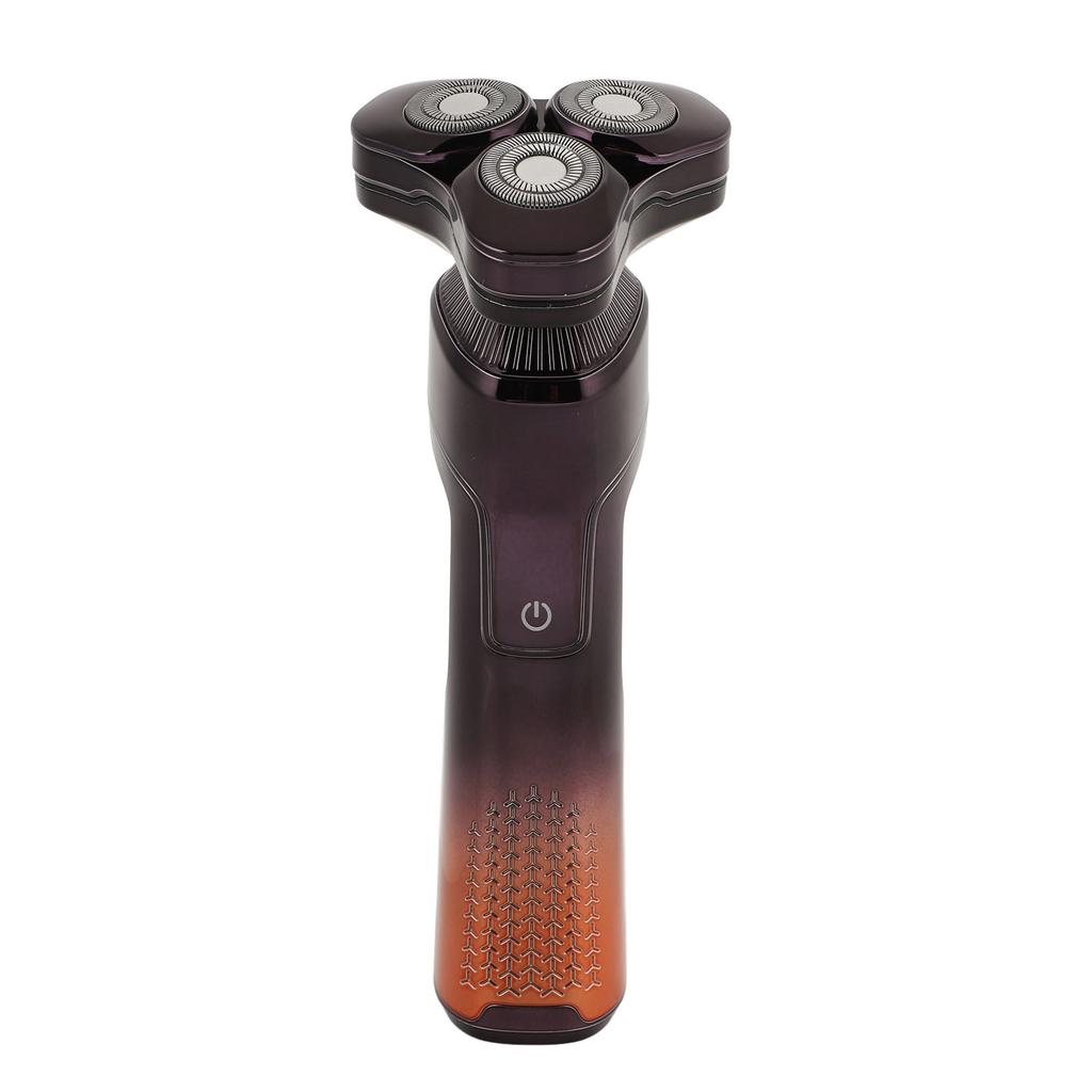 3 in 1 3D Electric Beard Trimmer Floating Double Ring Head Cordless Rechargeable Washable Wet Dry Mustaches Trimmer for