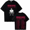 Bruno Mars The Romantic Tour 2026 T-shirt Man Woman Harajuku Short Sleeve O-neck Casual Shirt Gift Hip Hop Streetwear Oversized Tshirt