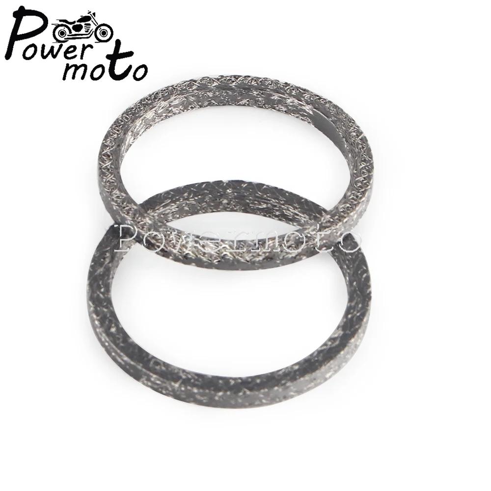 Motorcycle Exhaust Port Gaskets For Harley Big Twin Sportster 883 1200 FLHR FLHS Exhaust Pipe Header Gasket Kits Sealing O-Ring