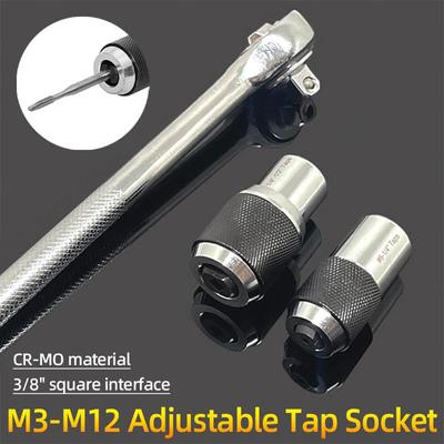 M3-M12 Nástavec pro šroubovací závit 3/8” čtvercový pohon Nastavitelné čelisti Vytahovací nástroj Závitník Závitník Závitníky Výstružník Vytahovač šroubů