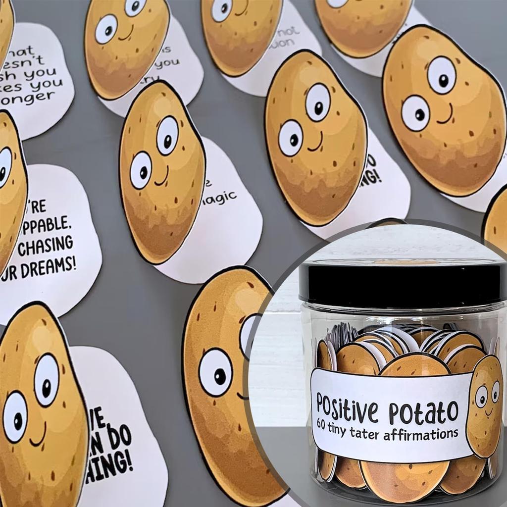 Karty s pozitivními afirmacemi, Sklenice s pozitivními zprávami a afirmacemi, Dekorativní sklenice jako dárek pro úlevu od úzkosti (60 dní karet)