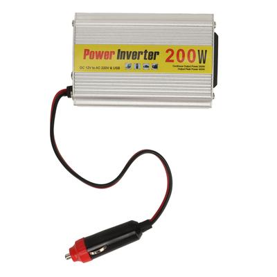 Power Inverter 200W DC 12V To AC 220V Safe Car Power Converter with USB Port for Phone Tablet