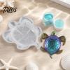 Ocean Themed Resin Art Large Sea Turtle Mold, 3D Silicone Mold for Epoxy Casting, Detailed Marine DIY Animal Molds Wall Hanging Decoration,