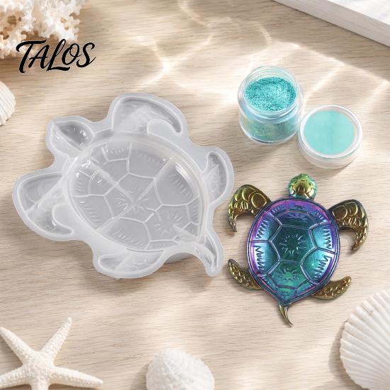 Ocean Themed Resin Art Large Sea Turtle Mold, 3D Silicone Mold for Epoxy Casting, Detailed Marine DIY Animal Molds Wall Hanging Decoration,