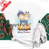 New Year Merry Christmas Women T Shirt Maycaur Christmas Gift Unisex Clothes Kawaii Sika Deer Graphic Shirt Scarf Penguin Tops