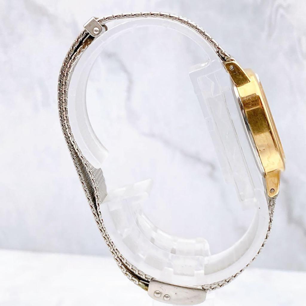 Used Working itemRADO Silhouette Ladies Hand-wound Watch Silver Gold Rado Silhouette External Band 2 Hands Vintage Antique