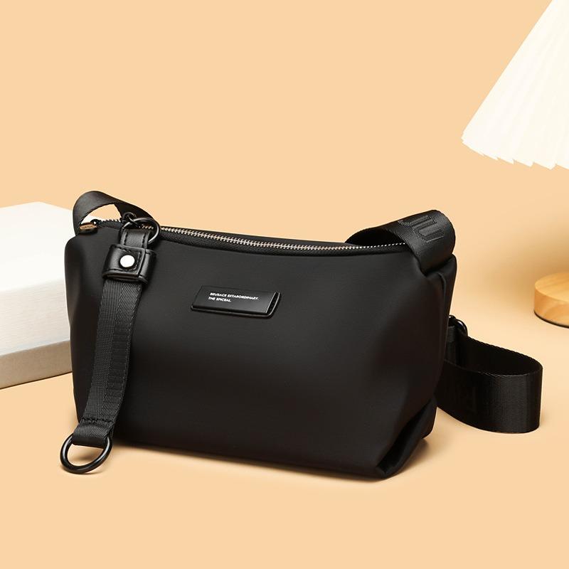 Oxford Cloth Shoulder Bag for Women Luxury Designer Brand Genuine Leather Travel Handbag Hobo Bag City Handbag Black Wallet