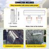59.1" X 4.5" X 3.1" Stainless Steel Decorative Waterfall Pool Fountain For Garden Pond Indoors And Outdoors