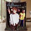 Soft Flannel Blanket Lightweight Cozy Bedroom Living Room CoverDeftones