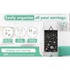 Felt Earrings Storage Hanging Bag Wall Hanging Jewelry Display Shelf Necklace Ring Earrings Storage Bag Jewellery Organizer