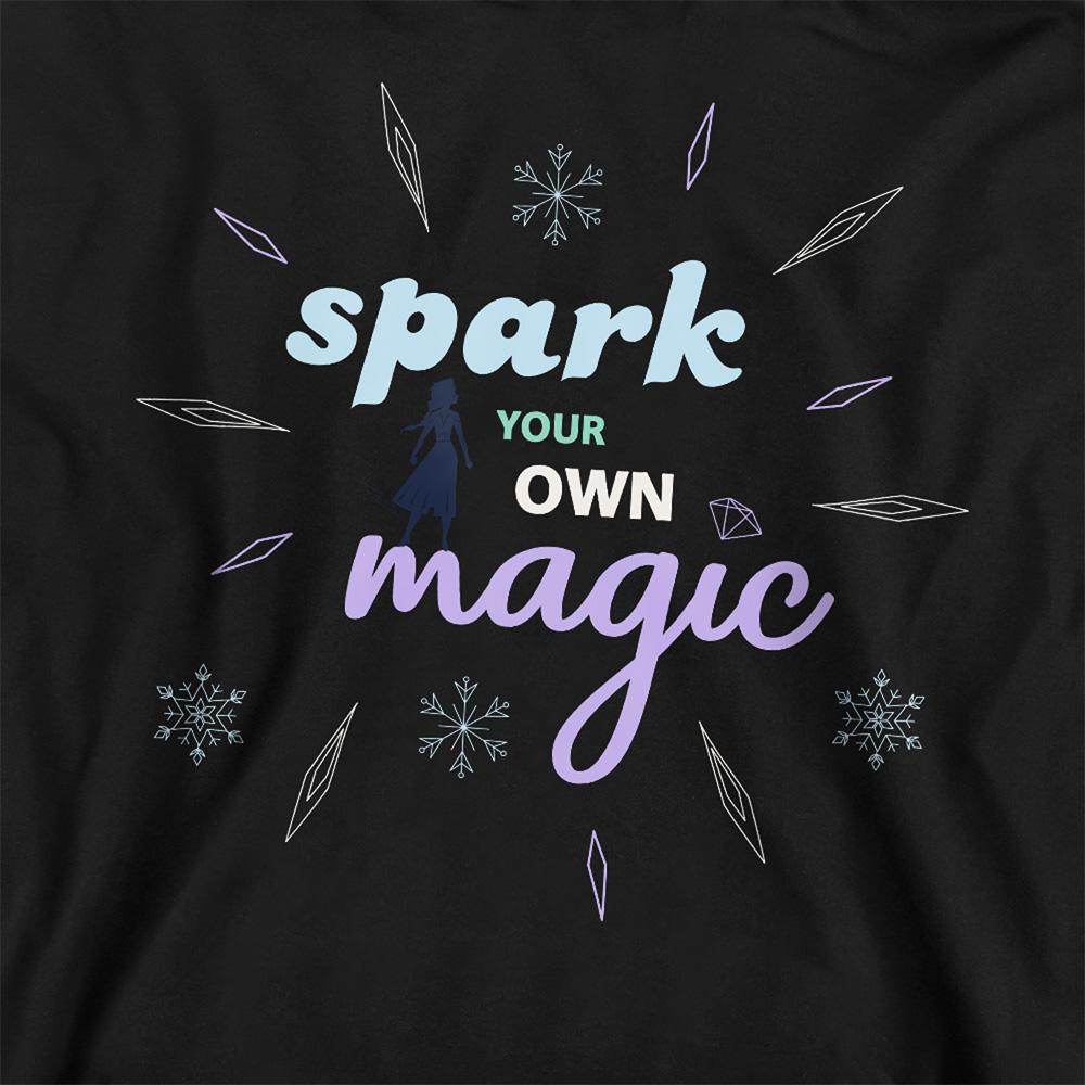 frozen Childrens/Kids Spark Your Own Magic Elsa Silhouette Pullover Hoodie